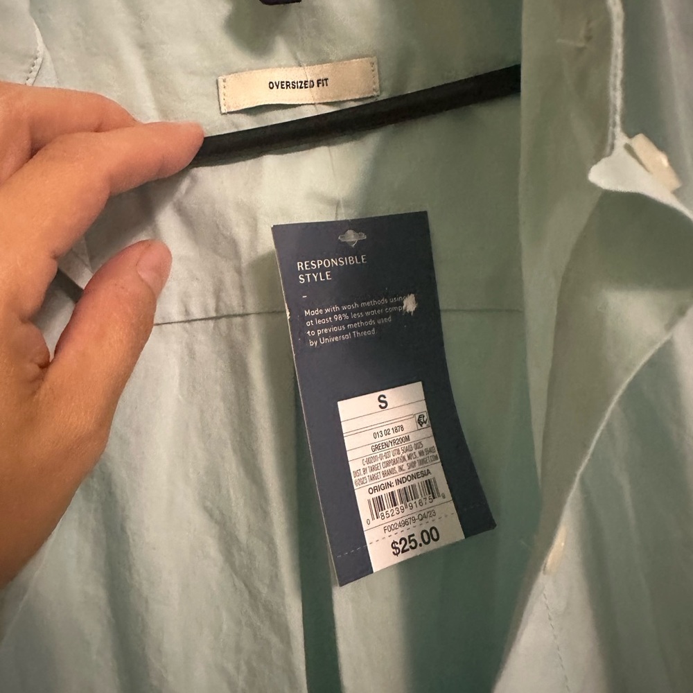 Universal Thread Light Blue Button-Up Shirt - Picture 4 of 8